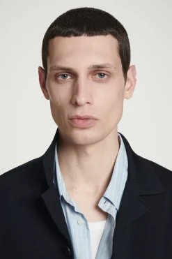 Outlet COS KURTKA Z BAWEŁNIANEGO DŻERSEJU Granatowy