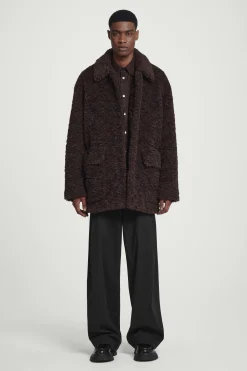 Fashion COS KURTKA Z MISIA Z WYPEŁNIENIEM Ciemnobrązowy