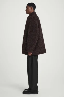 Fashion COS KURTKA Z MISIA Z WYPEŁNIENIEM Ciemnobrązowy
