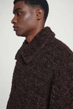 Fashion COS KURTKA Z MISIA Z WYPEŁNIENIEM Ciemnobrązowy