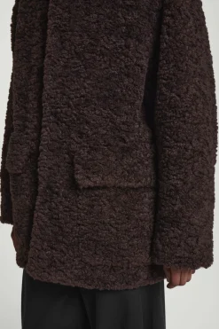 Fashion COS KURTKA Z MISIA Z WYPEŁNIENIEM Ciemnobrązowy