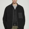 Fashion COS KURTKA Z POLAREM Czarny
