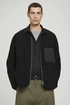 Fashion COS KURTKA Z POLAREM Czarny