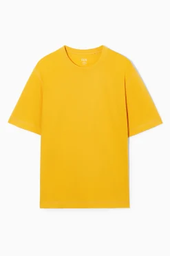 Hot COS LEKKI T-SHIRT RELAXED FIT Żółty