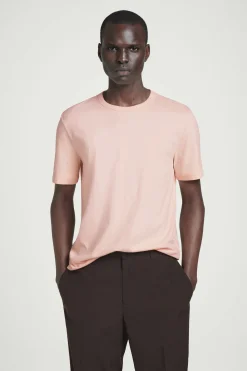 Fashion COS LEKKI T-SHIRT ZE SZCZOTKOWANEJ BAWEŁNY Morelowy