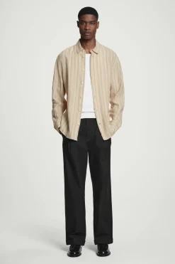 Discount COS LNIANA KOSZULA Z DŁUGIM RĘKAWEM – RELAXED FIT