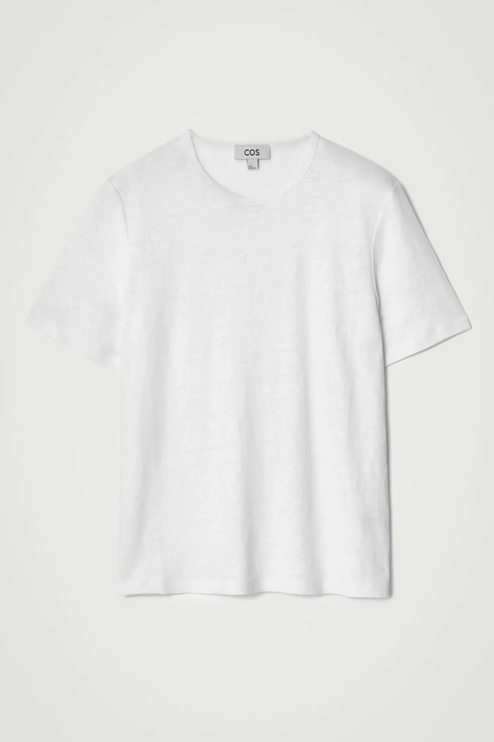 Discount COS LNIANY T-SHIRT Biały