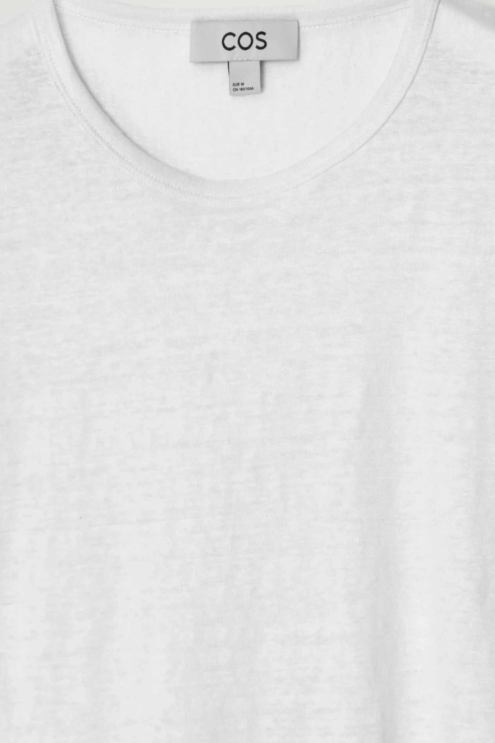 Discount COS LNIANY T-SHIRT Biały