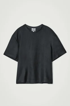 Best COS LNIANY T-SHIRT O LUŹNYM KROJU Granatowy