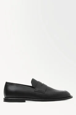 Hot COS LOAFERSY Z PERFOROWANEJ SKÓRY Czarny
