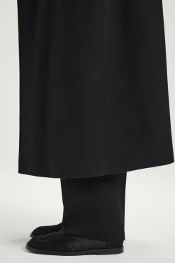New COS LOAFERSY ZE SKÓRY Z WŁOSIEM Grafitowy