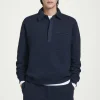 New COS LUŹNA BLUZA TYPU POLO Granatowy