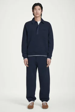 New COS LUŹNA BLUZA TYPU POLO Granatowy