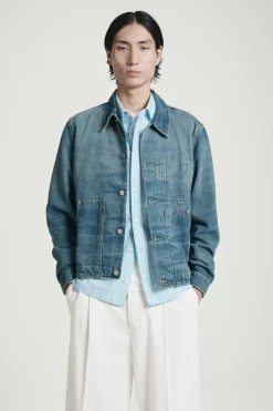 Fashion COS LUŹNA KURTKA JEANSOWA Spranyniebieski