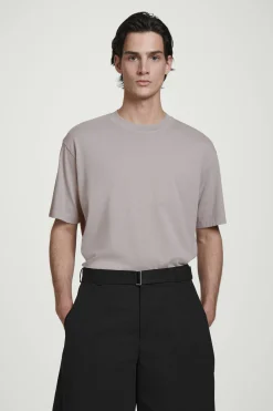 Sale COS LUŹNY T-SHIRT Z BAWEŁNY Jasnoszary