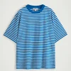 Sale COS LUŹNY T-SHIRT Z BAWEŁNY Niebieski