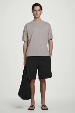 Sale COS LUŹNY T-SHIRT Z BAWEŁNY Jasnoszary