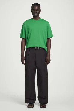 Clearance COS LUŹNY T-SHIRT Z BAWEŁNY Zielony