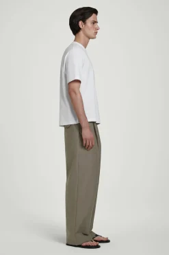 Fashion COS LUŹNY T-SHIRT Z BAWEŁNY Biały