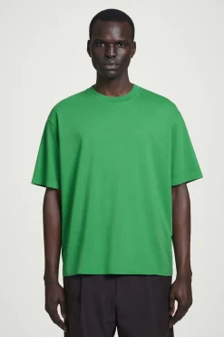 Clearance COS LUŹNY T-SHIRT Z BAWEŁNY Zielony