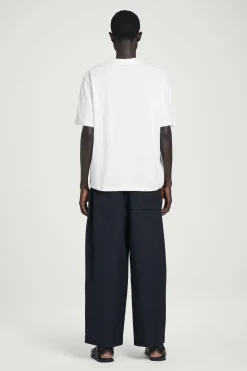 Outlet COS LUŹNY T-SHIRT Z BAWEŁNY Biały
