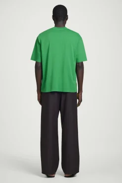 Clearance COS LUŹNY T-SHIRT Z BAWEŁNY Zielony