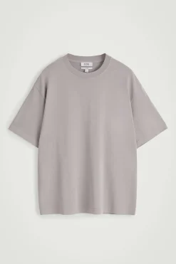 Sale COS LUŹNY T-SHIRT Z BAWEŁNY Jasnoszary