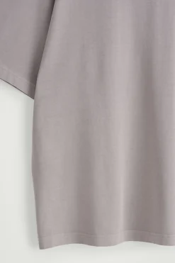 Sale COS LUŹNY T-SHIRT Z BAWEŁNY Jasnoszary