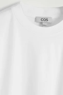 Outlet COS LUŹNY T-SHIRT Z BAWEŁNY Biały