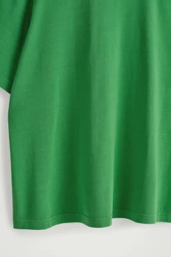 Clearance COS LUŹNY T-SHIRT Z BAWEŁNY Zielony