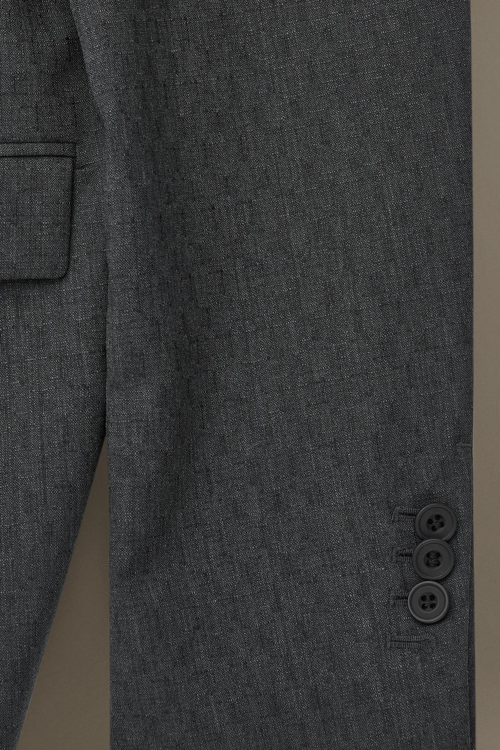 Outlet COS MARYNARKA Z ŻAKARDOWEJ WEŁNY TYPU SLIM FIT Greymélange