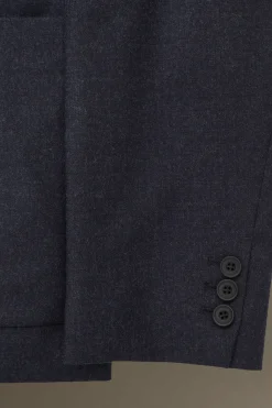 Fashion COS MARYNARKA Z WEŁNIANEJ FLANELI REGULAR FIT Granatowymelanż