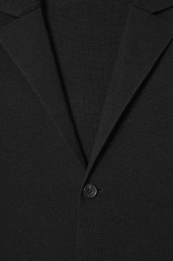 Fashion COS MARYNARKA Z WEŁNY MERYNOSOWEJ – REGULAR FIT Czarny