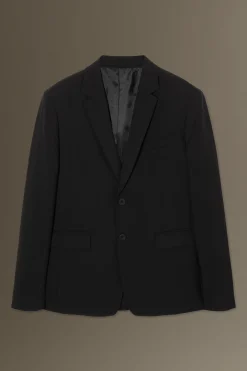 Clearance COS MARYNARKA Z WEŁNY O SPLOCIE HOPSACK SLIM FIT Black
