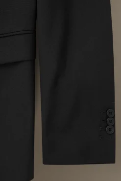 Clearance COS MARYNARKA Z WEŁNY O SPLOCIE HOPSACK SLIM FIT Black