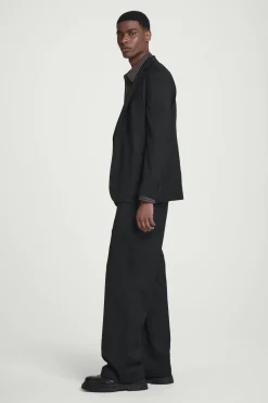 Fashion COS MASYWNE SKÓRZANE BROGSY TYPU DERBY Czarny