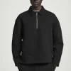 Fashion COS NEOPRENOWA KOSZULKA POLO Z ZAMKIEM Czarny