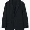 Sale COS NIESTRUKTURALNA LNIANA MARYNARKA – REGULAR FIT Ciemnygranatowy
