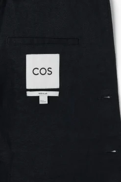 Sale COS NIESTRUKTURALNA LNIANA MARYNARKA – REGULAR FIT Ciemnygranatowy