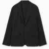 Outlet COS NIESTRUKTURALNA MARYNARKA – REGULAR FIT Czarny