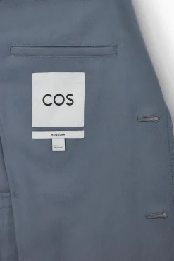 Fashion COS NIESTRUKTURALNA MARYNARKA – REGULAR FIT Niebieski