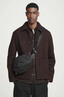 Online COS NYLONOWA PIKOWANA TORBA TYPU CROSSBODY Czarny