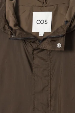 Fashion COS NYLONOWA SPADOCHRONOWA KURTKA W STYLU UTILITY Brązowy