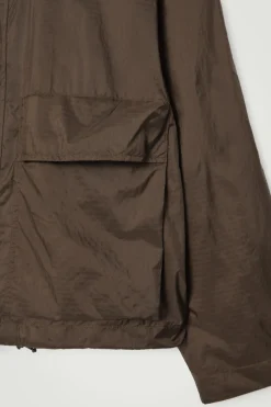 Fashion COS NYLONOWA SPADOCHRONOWA KURTKA W STYLU UTILITY Brązowy