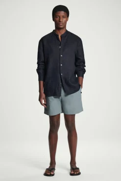 Fashion COS NYLONOWE SZORTY KĄPIELOWE ZE SZNURKIEM Szary