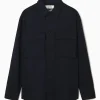 Best COS OVERSIZE'OWA KOSZULA W STYLU UTILITY Ciemnygranatowy