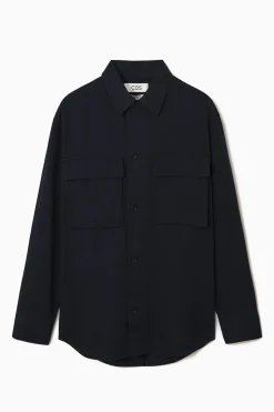 Best COS OVERSIZE'OWA KOSZULA W STYLU UTILITY Ciemnygranatowy