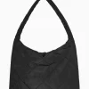 Online COS OVERSIZE'OWA TORBA Z PIKOWANIEM W ROMBY Czarny