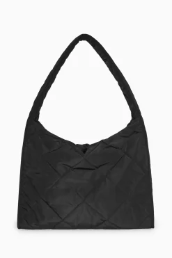 Online COS OVERSIZE'OWA TORBA Z PIKOWANIEM W ROMBY Czarny