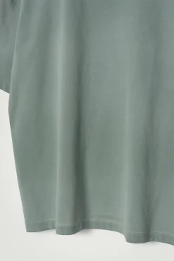 Sale COS OVERSIZE'OWY SPRANY T-SHIRT Z WYSOKIM DEKOLTEM Zielony